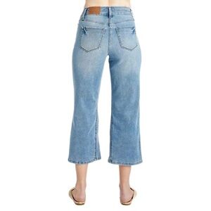 JUDY BLUE WOMENS WIDE LEG CROPPED JEAN 9/29